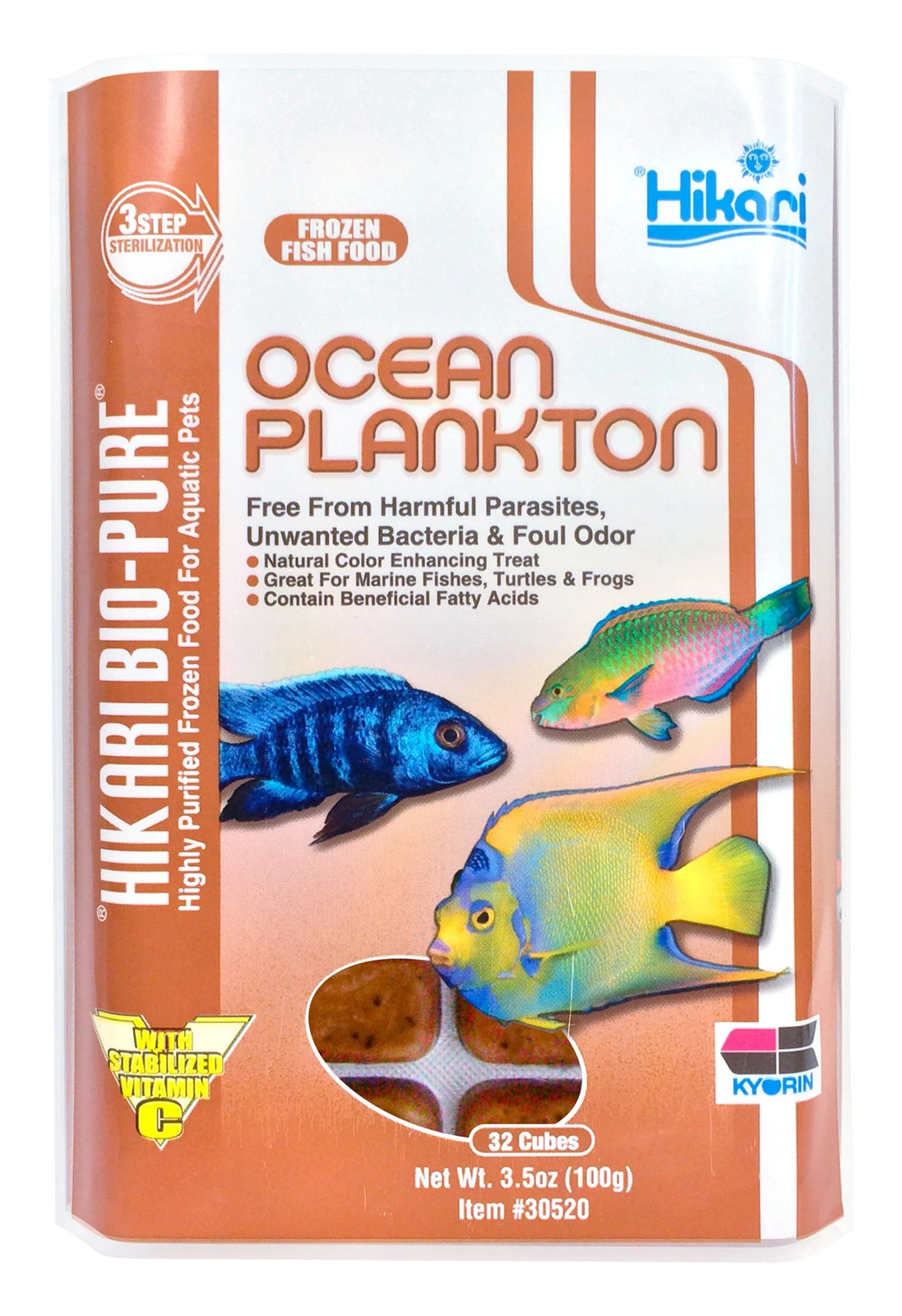 Hikari Bio-Pure Ocean Plankton 100g 3 Hikari Bio-Pure Ocean Plankton 100g