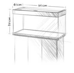 Juwel Rio 180 LED Aquarium - Black -Sea View Aquarium Shop 180ledaquariumdiagram