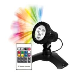PondMAX (1 X Light) 3 LED Multi Colour Pond/Garden Light With Remote Control