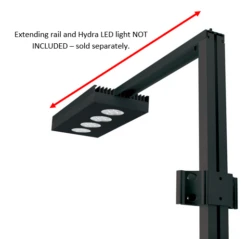 Aqua Illumination EXT Rail Post And Bracket Black -Sea View Aquarium Shop aquailluminationpostandbracket1