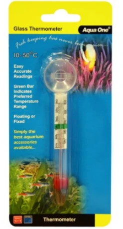 Aqua One Glass Thermometer