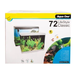 Aqua One LifeStyle Classic 72 Complete Glass Aquarium -Sea View Aquarium Shop aquaone lifestyleclassic72 box seaviewaquariumcentre