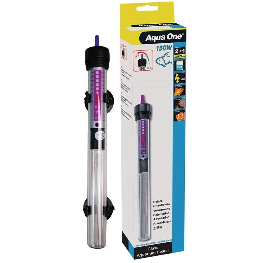 Aqua One Glass Heater 150w 3 Aqua One Glass Heater 150w