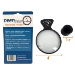 Flipper DeepSee Magnified Magnetic Aquarium Viewer 4" (10cm) 9 Flipper DeepSee Magnified Magnetic Aquarium Viewer 4" (10cm) -Sea View Aquarium Shop deepseeflipperinpackaging1