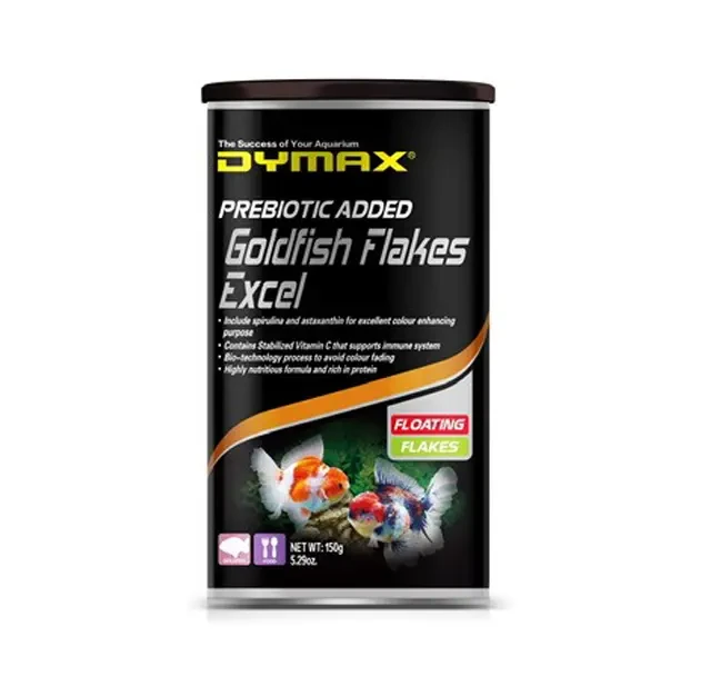 Dymax Goldfish Excel Floating Flakes 150g 3 Dymax Goldfish Excel Floating Flakes 150g