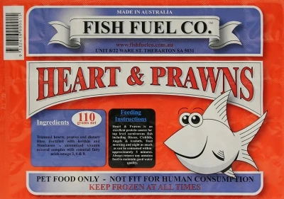 Fish Fuel Co Heart & Prawns 110g 3 Fish Fuel Co Heart & Prawns 110g