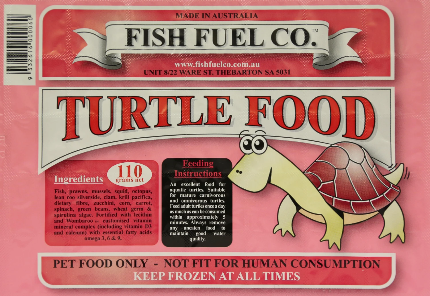 Fish Fuel Co Turtle Food 110g 3 Fish Fuel Co Turtle Food 110g