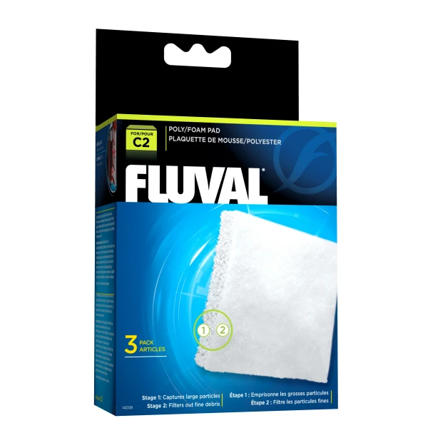 Fluval C2 Hang On Filter Poly/Foam Pad 3 Fluval C2 Hang On Filter Poly/Foam Pad