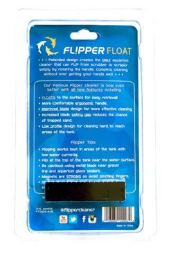 FL!PPER Standard FLOAT 2 In 1 Magnetic Aquarium Algae Cleaner -Sea View Aquarium Shop flipperfloatstandardclamshellback