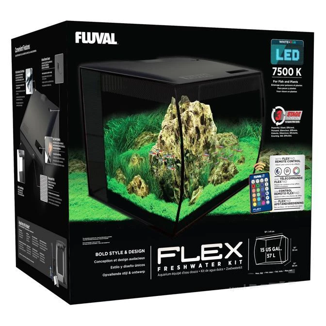 Fluval Flex Aquarium Unit 57ltr Black 4 Fluval Flex Aquarium Unit 57ltr Black - Image 2