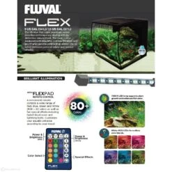 Fluval Flex Aquarium Unit 57ltr Black 25 Fluval Flex Aquarium Unit 57ltr Black -Sea View Aquarium Shop fluvalflexlight4