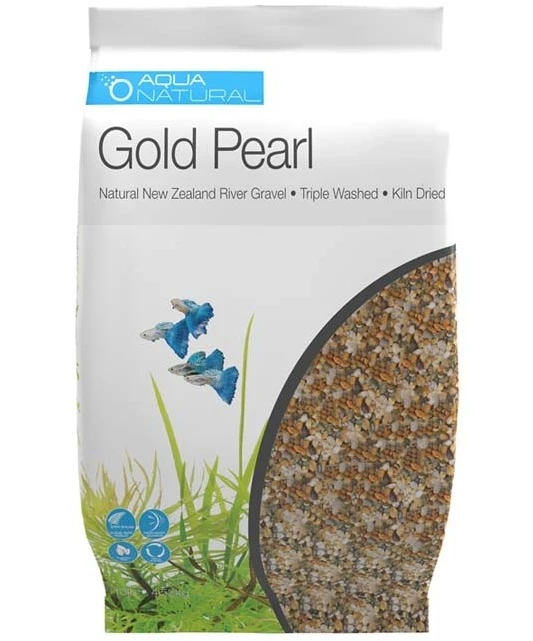 Aqua Natural Gold Pearl Gravel 4.53Kg 3 Aqua Natural Gold Pearl Gravel 4.53Kg