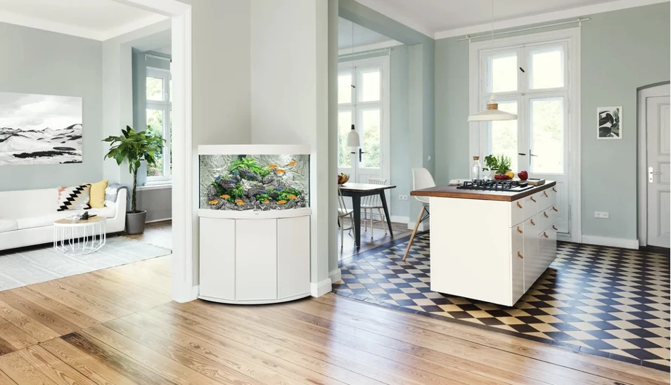 Juwel Trigon 190 LED Corner Cabinet - White 7 Juwel Trigon 190 LED Corner Cabinet - White - Image 5