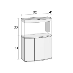 Juwel Vision 180 LED Aquarium - Light Wood -Sea View Aquarium Shop juwelvision180dimensions