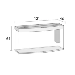 Juwel Vision 260 LED Aquarium - Black -Sea View Aquarium Shop juwelvision260ledaquariumdimensions