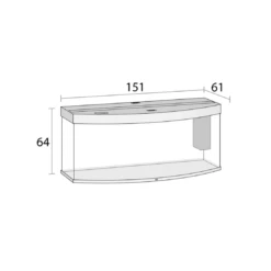 Juwel Vision 450 LED Aquarium - Black -Sea View Aquarium Shop juwelvision450ledaquariumdimensions