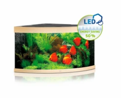 Juwel Trigon 350 LED Corner Aquarium - Black -Sea View Aquarium Shop jwl448lightwoodtrigon350aquarium