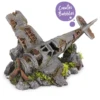 Kazoo Bubbling Crashed Plane With Plants 2 Kazoo Bubbling Crashed Plane With Plants -Sea View Aquarium Shop kazoocrashedplanewithplantsair