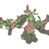 Log With Silk Plant Jaggered - Large -Sea View Aquarium Shop logwithsilkplantjaggeredlarge