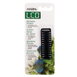 Marina Digital Dorado Vertical LCD Aquarium Thermometer