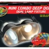 Zoo Med Mini Combo Deep Dome Dual Lamp Fixture -Sea View Aquarium Shop minicombodeepdome