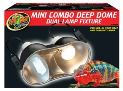 Zoo Med Mini Combo Deep Dome Dual Lamp Fixture