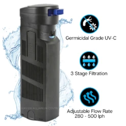 Ocean Free SMART UVC 5w Internal Filter 280-500lph
