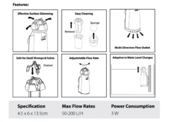 Ocean Free SurfClear Surface Skimmer -Sea View Aquarium Shop ofsurfclearfeatures
