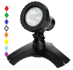 PondMAX (1 X Light) 3 LED Multi Colour Pond/Garden Light With Remote Control -Sea View Aquarium Shop pondmax3multiledlight