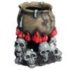 Skull Fire With Cauldron -Sea View Aquarium Shop skullfirewithcauldron
