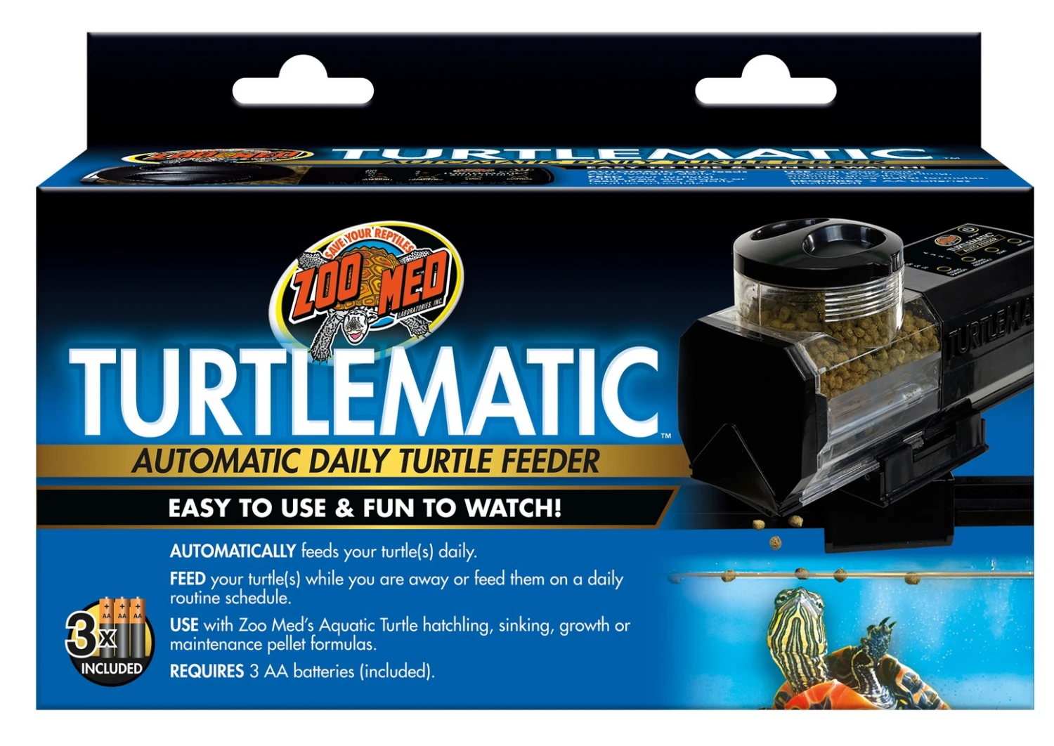 Zoo Med TurtleMatic Automatic Turtle Feeder 3 Zoo Med TurtleMatic Automatic Turtle Feeder